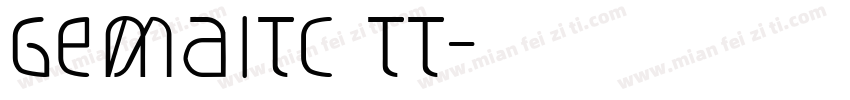 GemaITC TT字体转换